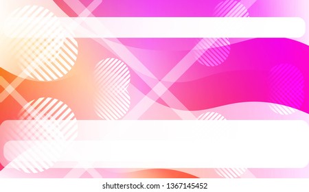 Fluid shapes composition with Abstract Wavy Background with Lines, Circle. For Business Presentation Wallpaper, Flyer, Cover, Landing Page. Vector Illustration with Color Gradient
