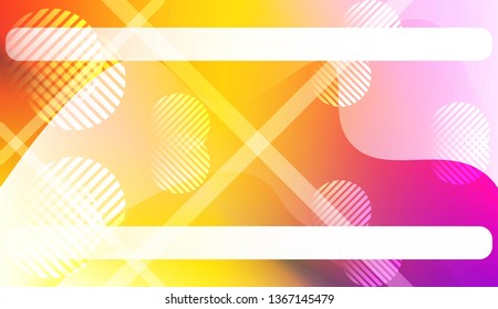 Fluid shapes composition with Abstract Wavy Background with Lines, Circle. For Business Presentation Wallpaper, Flyer, Cover, Landing Page. Vector Illustration with Color Gradient