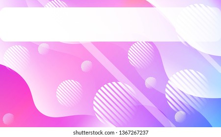 Fluid shapes composition with Abstract Wavy Background with Lines, Circle. For Business Presentation Wallpaper, Flyer, Cover, Landing Page. Vector Illustration with Color Gradient