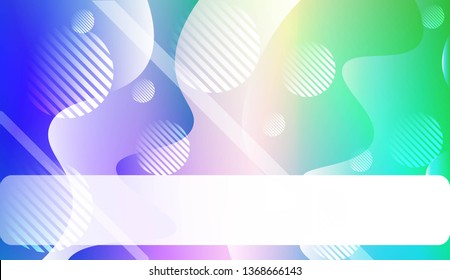 Fluid shapes composition with Abstract Wavy Background with Lines, Circle. For Business Presentation Wallpaper, Flyer, Cover, Landing Page. Vector Illustration with Color Gradient