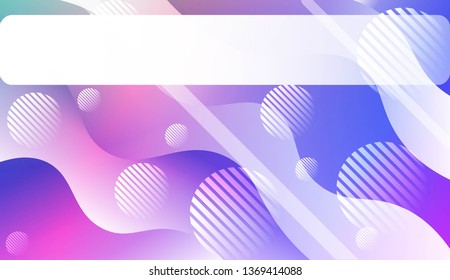Fluid shapes composition with Abstract Wavy Background with Lines, Circle. For Business Presentation Wallpaper, Flyer, Cover, Landing Page. Vector Illustration with Color Gradient