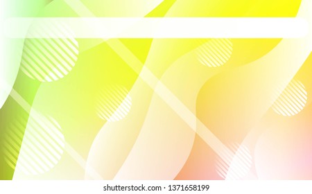 Fluid shapes composition with Abstract Wavy Background with Lines, Circle. For Business Presentation Wallpaper, Flyer, Cover, Landing Page. Vector Illustration with Color Gradient