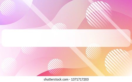 Fluid shapes composition with Abstract Wavy Background with Lines, Circle. For Business Presentation Wallpaper, Flyer, Cover, Landing Page. Vector Illustration with Color Gradient