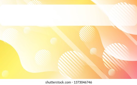 Fluid shapes composition with Abstract Wavy Background with Lines, Circle. For Business Presentation Wallpaper, Flyer, Cover, Landing Page. Vector Illustration with Color Gradient