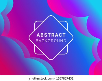 Fluid shapes composition. Colorful abstract geometric low polygon modern background. Suitable for persentation web header or anything.