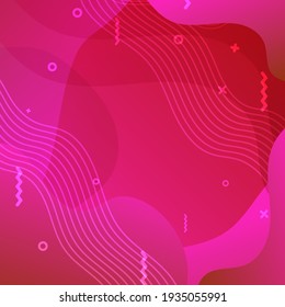 Fluid shapes composition. Colorful geometric background. Liquid color background design. 