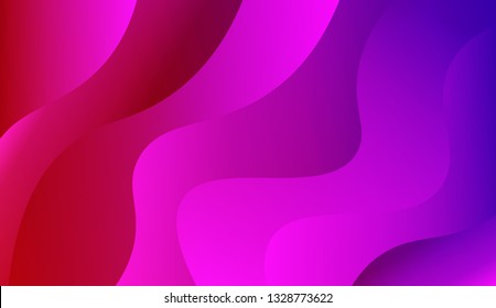 Fluid shapes composition. Design with color of curves. Background for Wallpaper, Web Design, Brochure, Visit Card. Vector wave pattern for backgrounds. Gradient.