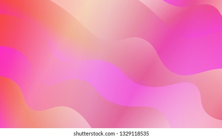 Fluid shapes composition. Design with color of curves. Background for Wallpaper, Web Design, Brochure, Visit Card. Vector wave pattern for backgrounds. Gradient.