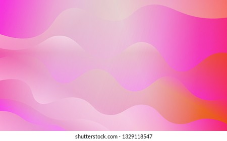 Fluid shapes composition. Design with color of curves. Background for Wallpaper, Web Design, Brochure, Visit Card. Vector wave pattern for backgrounds. Gradient.