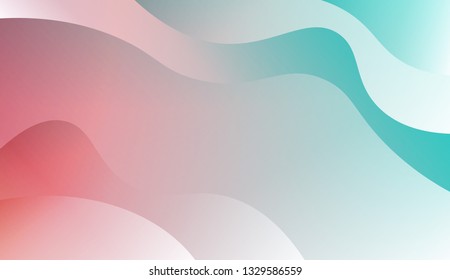 Fluid shapes composition. Design with color of curves. Background for Wallpaper, Web Design, Brochure, Visit Card. Vector wave pattern for backgrounds. Colorful Gradient.