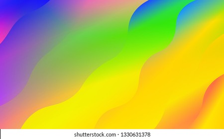 Fluid shapes composition. Design with color of curves. Background for Wallpaper, Web Design, Brochure, Visit Card. Vector wave pattern for backgrounds