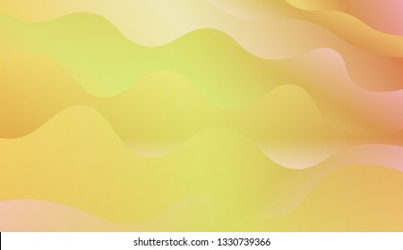 Fluid shapes composition. Design with color of curves. Background for Wallpaper, Web Design, Brochure, Visit Card. Vector wave pattern for backgrounds