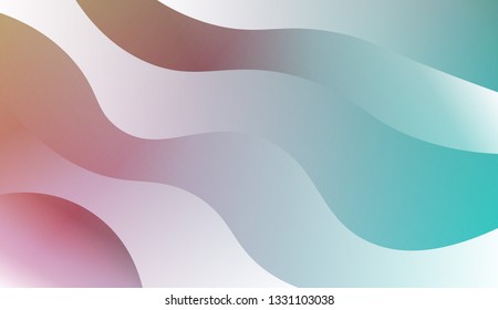 Fluid shapes composition. Design with color of curves. Background for Wallpaper, Web Design, Brochure, Visit Card. Vector wave pattern for backgrounds. Colorful Gradient.