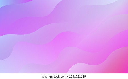 Fluid shapes composition. Design with color of curves. Background for Wallpaper, Web Design, Brochure, Visit Card. Vector wave pattern for backgrounds