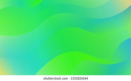 Fluid shapes composition. Design with color of curves. Background for Wallpaper, Web Design, Brochure, Visit Card. Vector wave pattern for backgrounds. Gradient.
