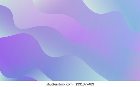 Fluid shapes composition. Design with color of curves. Background for Wallpaper, Web Design, Brochure, Visit Card. Vector wave pattern for backgrounds