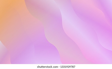 Fluid shapes composition. Design with color of curves. Background for Wallpaper, Web Design, Brochure, Visit Card. Vector wave pattern for backgrounds. Gradient.