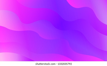 Fluid shapes composition. Design with color of curves. Background for Wallpaper, Web Design, Brochure, Visit Card. Vector wave pattern for backgrounds