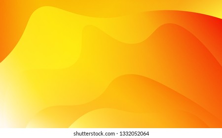 Fluid shapes composition. Design with color of curves. Background for Wallpaper, Web Design, Brochure, Visit Card. Vector wave pattern for backgrounds. Gradient.