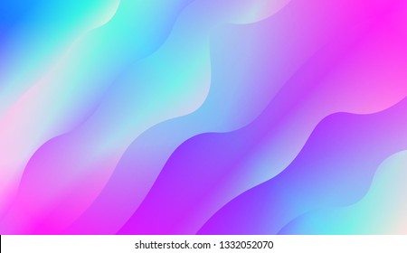Fluid shapes composition. Design with color of curves. Background for Wallpaper, Web Design, Brochure, Visit Card. Vector wave pattern for backgrounds