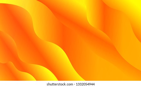 Fluid shapes composition. Design with color of curves. Background for Wallpaper, Web Design, Brochure, Visit Card. Vector wave pattern for backgrounds. Gradient.