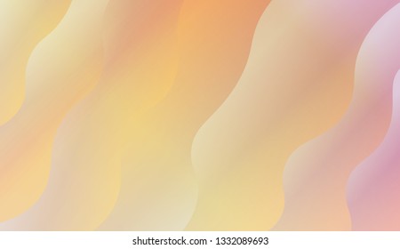 Fluid shapes composition. Design with color of curves. Background for Wallpaper, Web Design, Brochure, Visit Card. Vector wave pattern for backgrounds. Gradient.