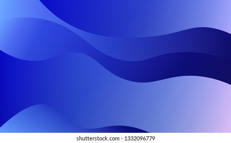 Fluid shapes composition. Design with color of curves. Background for Wallpaper, Web Design, Brochure, Visit Card. Vector wave pattern for backgrounds. Gradient.