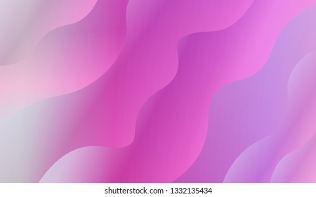 Fluid shapes composition. Design with color of curves. Background for Wallpaper, Web Design, Brochure, Visit Card. Vector wave pattern for backgrounds. Gradient.