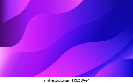 Fluid shapes composition. Design with color of curves. Background for Wallpaper, Web Design, Brochure, Visit Card. Vector wave pattern for backgrounds. Gradient.