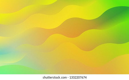 Fluid shapes composition. Design with color of curves. Background for Wallpaper, Web Design, Brochure, Visit Card. Vector wave pattern for backgrounds. Gradient.
