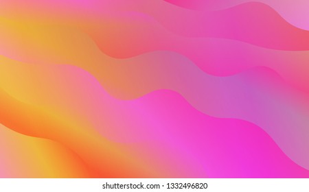 Fluid shapes composition. Design with color of curves. Background for Wallpaper, Web Design, Brochure, Visit Card. Vector wave pattern for backgrounds