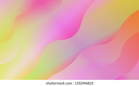 Fluid shapes composition. Design with color of curves. Background for Wallpaper, Web Design, Brochure, Visit Card. Vector wave pattern for backgrounds