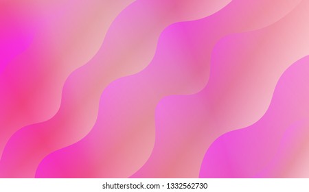Fluid shapes composition. Design with color of curves. Background for Wallpaper, Web Design, Brochure, Visit Card. Vector wave pattern for backgrounds. Gradient.