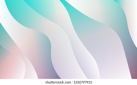 Fluid shapes composition. Design with color of curves. Background for Wallpaper, Web Design, Brochure, Visit Card. Vector wave pattern for backgrounds. Colorful Gradient.