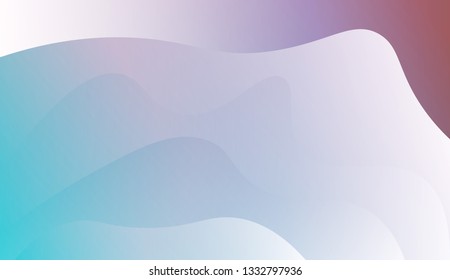 Fluid shapes composition. Design with color of curves. Background for Wallpaper, Web Design, Brochure, Visit Card. Vector wave pattern for backgrounds. Colorful Gradient.