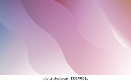 Fluid shapes composition. Design with color of curves. Background for Wallpaper, Web Design, Brochure, Visit Card. Vector wave pattern for backgrounds. Colorful Gradient.