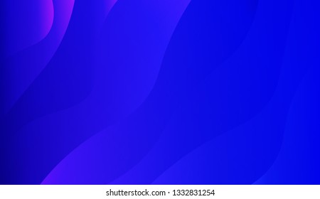 Fluid shapes composition. Design with color of curves. Background for Wallpaper, Web Design, Brochure, Visit Card. Vector wave pattern for backgrounds. Gradient.