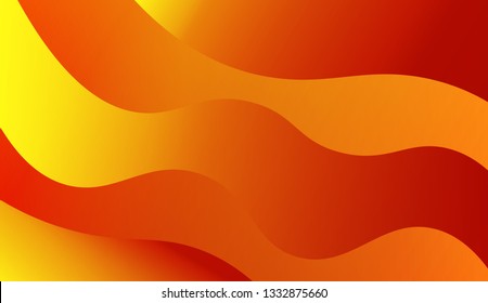 Fluid shapes composition. Design with color of curves. Background for Wallpaper, Web Design, Brochure, Visit Card. Vector wave pattern for backgrounds. Gradient.