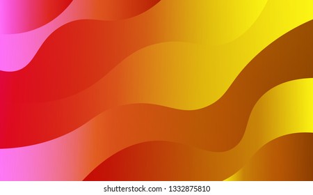 Fluid shapes composition. Design with color of curves. Background for Wallpaper, Web Design, Brochure, Visit Card. Vector wave pattern for backgrounds. Gradient.