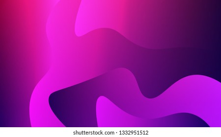 Fluid shapes composition. Design with color of curves. Background for Wallpaper, Web Design, Brochure, Visit Card. Vector wave pattern for backgrounds. Gradient.