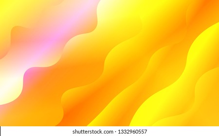 Fluid shapes composition. Design with color of curves. Background for Wallpaper, Web Design, Brochure, Visit Card. Vector wave pattern for backgrounds. Gradient.