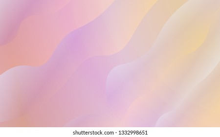 Fluid shapes composition. Design with color of curves. Background for Wallpaper, Web Design, Brochure, Visit Card. Vector wave pattern for backgrounds. Gradient.