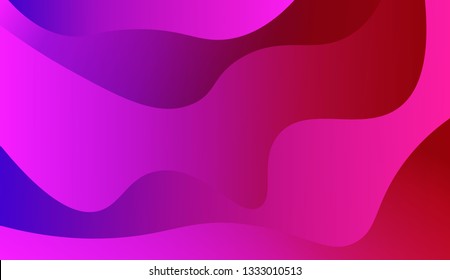 Fluid shapes composition. Design with color of curves. Background for Wallpaper, Web Design, Brochure, Visit Card. Vector wave pattern for backgrounds. Gradient.