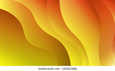 Fluid shapes composition. Design with color of curves. Background for Wallpaper, Web Design, Brochure, Visit Card. Vector wave pattern for backgrounds. Gradient.