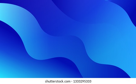 Fluid shapes composition. Design with color of curves. Background for Wallpaper, Web Design, Brochure, Visit Card. Vector wave pattern for backgrounds. Gradient.