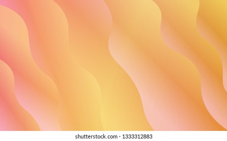 Fluid shapes composition. Design with color of curves. Background for Wallpaper, Web Design, Brochure, Visit Card. Vector wave pattern for backgrounds