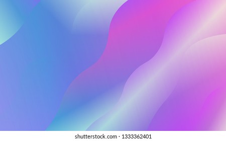 Fluid shapes composition. Design with color of curves. Background for Wallpaper, Web Design, Brochure, Visit Card. Vector wave pattern for backgrounds