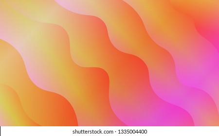 Fluid shapes composition. Design with color of curves. Background for Wallpaper, Web Design, Brochure, Visit Card. Vector wave pattern for backgrounds