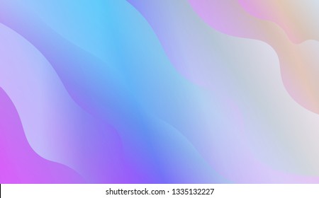Fluid shapes composition. Design with color of curves. Background for Wallpaper, Web Design, Brochure, Visit Card. Vector wave pattern for backgrounds