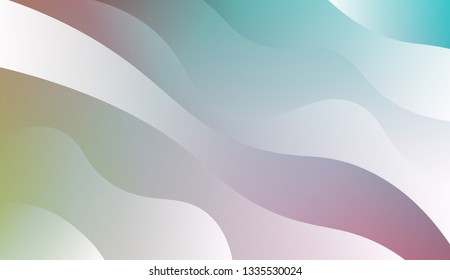 Fluid shapes composition. Design with color of curves. Background for Wallpaper, Web Design, Brochure, Visit Card. Vector wave pattern for backgrounds. Colorful Gradient.